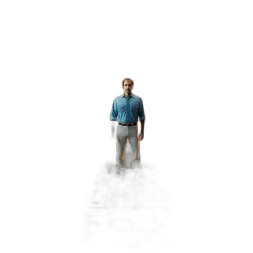 jacket, creature, staff, robot, concept art, 3d render, pixel art, photorealistic transparent PNG cut-out