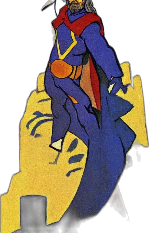 mask, staff, dress, crown, concept art, watercolor, comic book art, cartoon transparent PNG cut-out