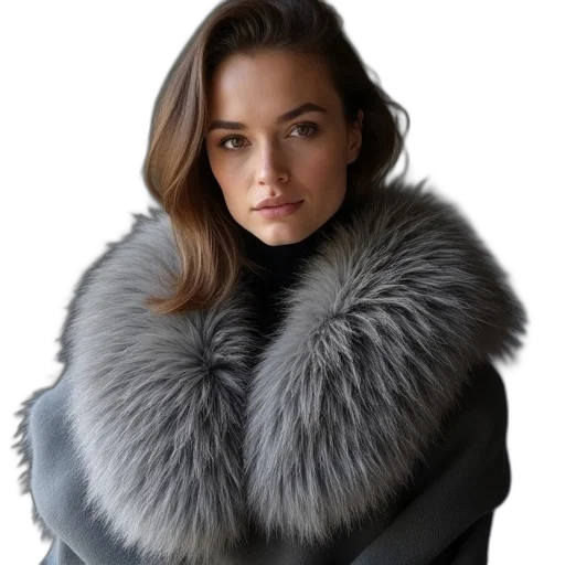 jacket, jewelry, face, hair transparent PNG cut-out