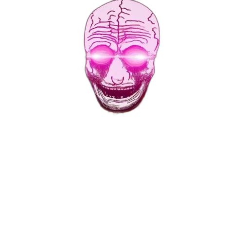 mask, face, robot, creature, vaporwave, 3d render, cyberpunk, pixel art transparent PNG cut-out