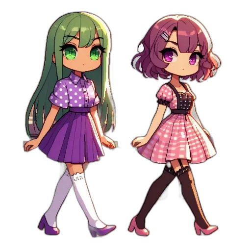 pixel art, anime, vaporwave, concept art, pastel, green, colorful, monochrome transparent PNG cut-out