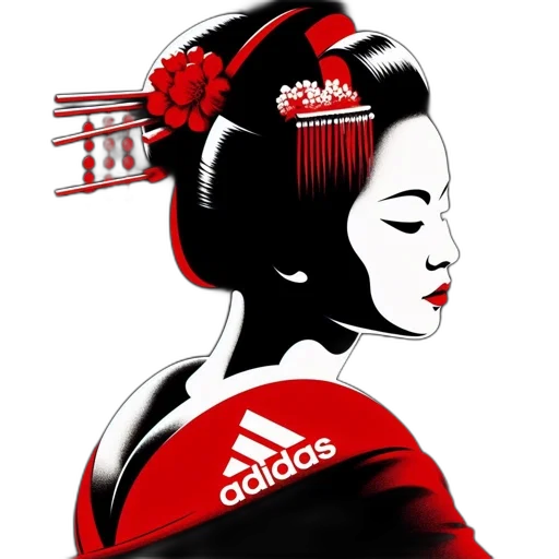 photorealistic, pixel art, anime, fantasy art, red, elegant, figure, red-and-white transparent PNG cut-out
