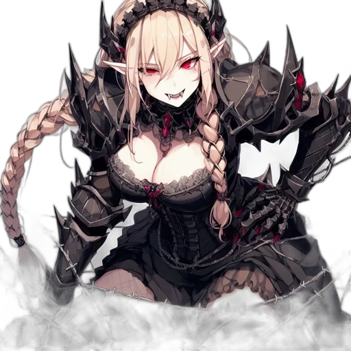 dragon, weapon, dress, crown, fantasy art, concept art, pixel art, anime transparent PNG cut-out