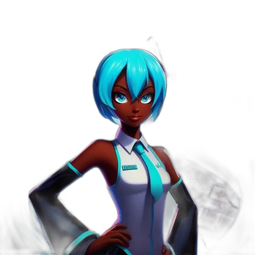 staff, robot, concept art, fantasy art, comic book art, 3d render, outer space, blue transparent PNG cut-out
