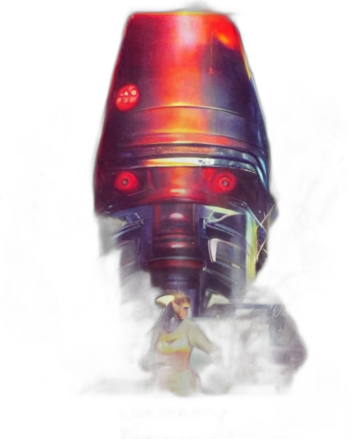 robot, weapon, staff, sword transparent PNG cut-out