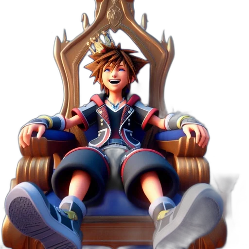 crown, furniture, jacket, concept art, 3d render, fantasy art, pixel art, animated transparent PNG cut-out