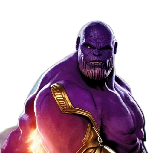 staff, animal, crown, comic book art, concept art, photorealistic, fantasy art, thanos transparent PNG cut-out
