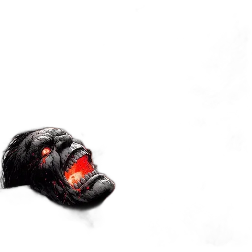 mask, creature, animal, face, concept art, photorealistic, 3d render, pixel art transparent PNG cut-out