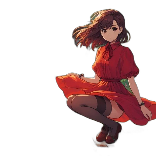 dress, weapon, jacket, staff, anime, concept art, pixel art, fantasy art transparent PNG cut-out