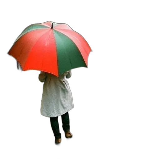 umbrella, jacket, hat, photorealistic transparent PNG cut-out