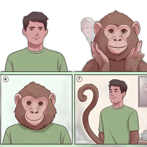 animal, mask, creature, hair, cartoon, anime, concept art, comic book art transparent PNG cut-out