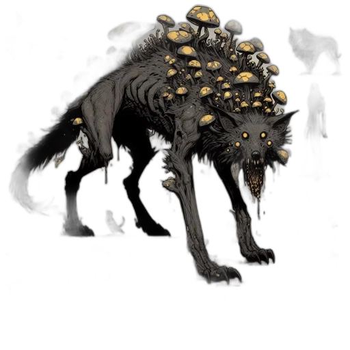 creature, animal, staff, crown, concept art, fantasy art, pixel art, watercolor transparent PNG cut-out