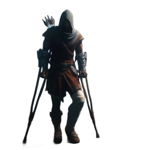 staff, weapon, sword, jacket, concept art, 3d render, fantasy art, pixel art transparent PNG cut-out