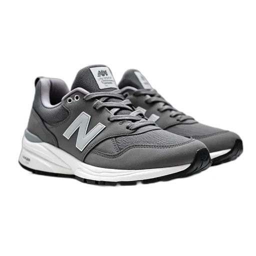 shoes, pair, grey, new, balance, sneakers, textured, upper transparent PNG cut-out