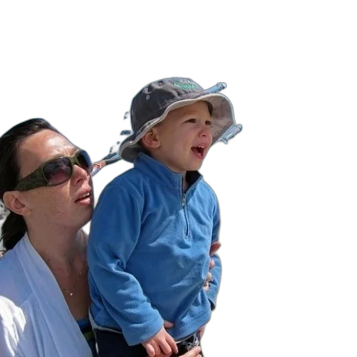 woman, child, beach, kites transparent PNG cut-out