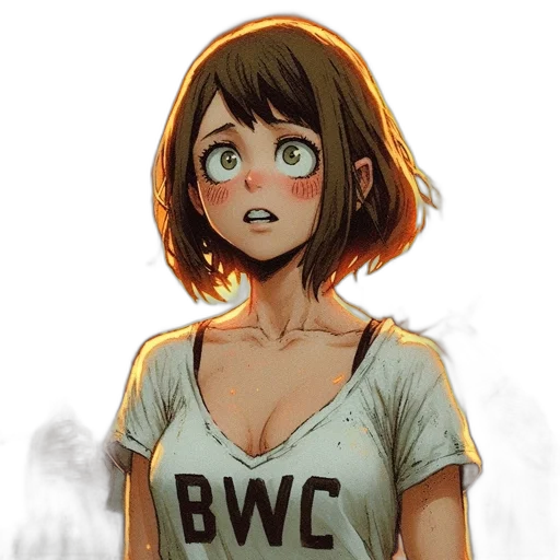 face, dress, creature, robot, comic book art, anime, concept art, watercolor transparent PNG cut-out