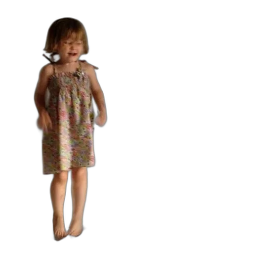 dress, 3d render, photorealistic, concept art, young, girl, floral, jumps transparent PNG cut-out