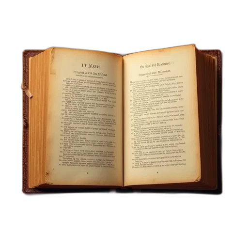 weapon, sword, open, book, now, displays, page, title transparent PNG cut-out