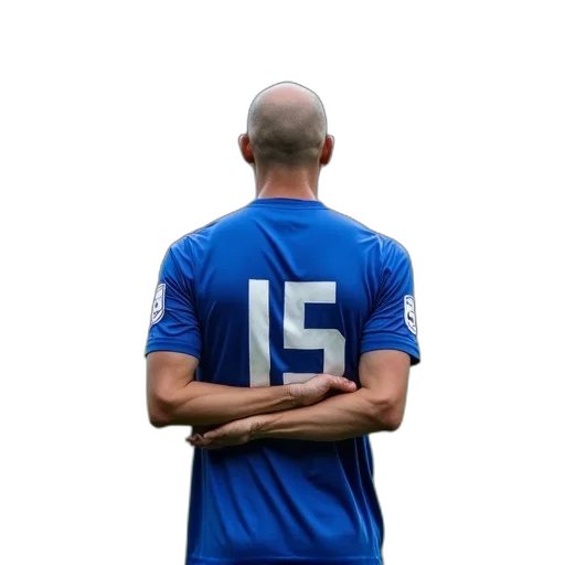 staff, robot, animal, soccer, player, bald, head, standing transparent PNG cut-out