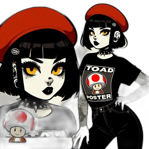 concept art, cartoon, pixel art, fantasy art, red, monochrome, dark, alternative transparent PNG cut-out