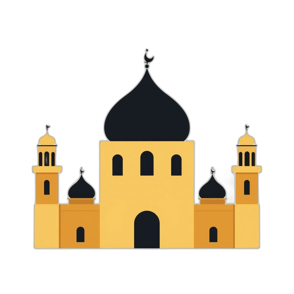 crown, pixel art, 3d render, concept art, stylized, illustration, mosque, large transparent PNG cut-out