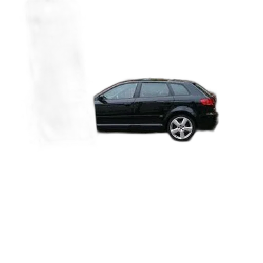 car, staff, umbrella, animal, 3d render, photorealistic, concept art, black transparent PNG cut-out
