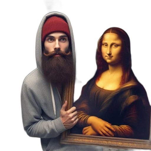 face, hat, photorealistic, oil painting, pixel art, fantasy art, man, stands transparent PNG cut-out