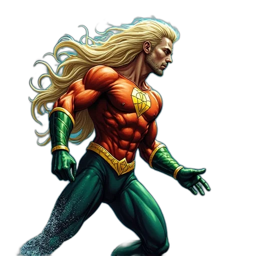 hair, comic book art, concept art, fantasy art transparent PNG cut-out