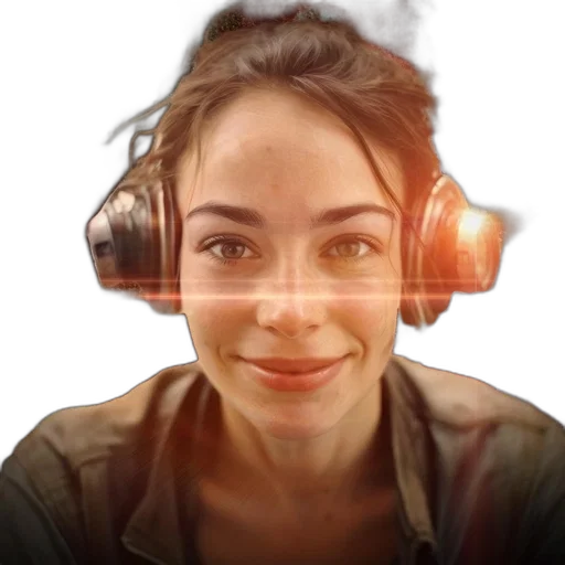 face, robot, mask, staff, cyberpunk, concept art, 3d render, photorealistic transparent PNG cut-out