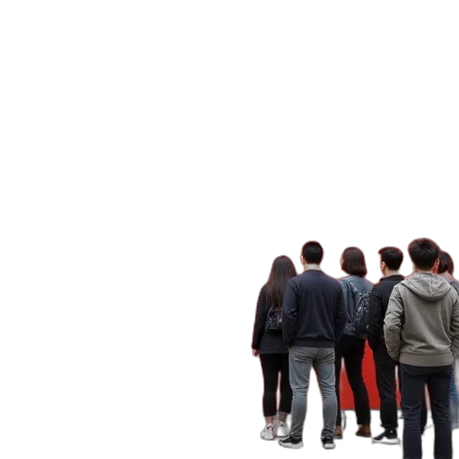 staff, jacket, robot, hair transparent PNG cut-out