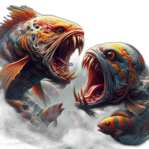 creature, dragon, animal, concept art, fantasy art, photorealistic, watercolor, underwater transparent PNG cut-out
