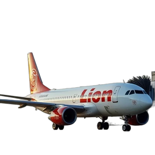 3d render, lion, air, plane transparent PNG cut-out