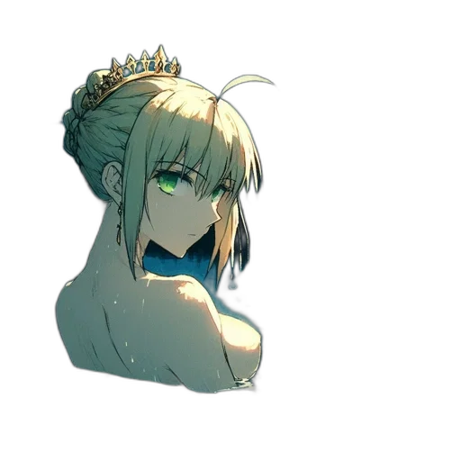 crown, dragon, creature, flower, anime, concept art, pixel art, fantasy art transparent PNG cut-out