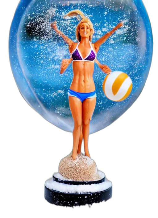 3d render, snow, globe, mantel transparent PNG cut-out