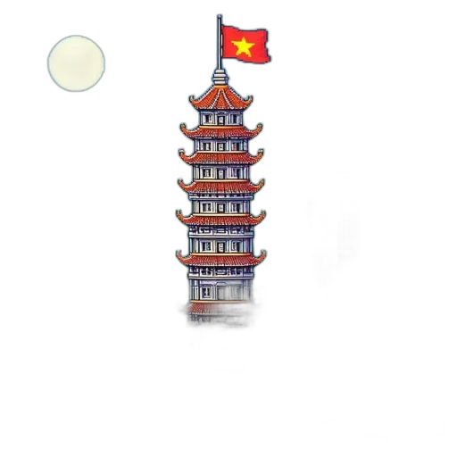 building, staff, dragon, concept art, photorealistic, pixel art, 3d render, pixel transparent PNG cut-out