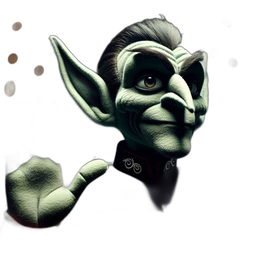 mask, face, staff, creature, concept art, fantasy art, comic book art, 3d render transparent PNG cut-out