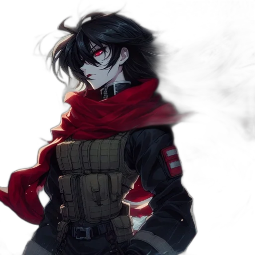 jacket, weapon, mask, concept art transparent PNG cut-out