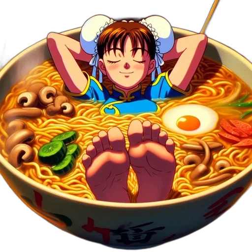 food, anime, pixel art, photorealistic, vaporwave, animated, girl, wearing transparent PNG cut-out