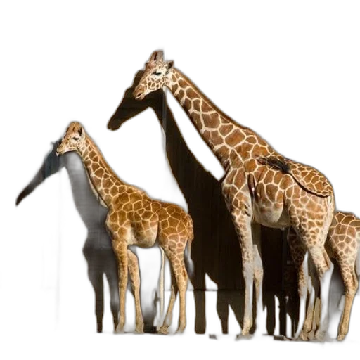 animal, staff, creature, concept art, 3d render, photorealistic, three, giraffes transparent PNG cut-out