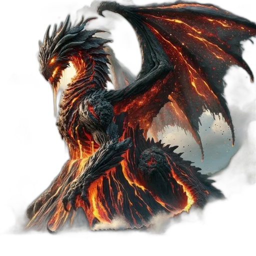 dragon, staff, creature, animal, fantasy art, concept art, pixel art, 3d render transparent PNG cut-out