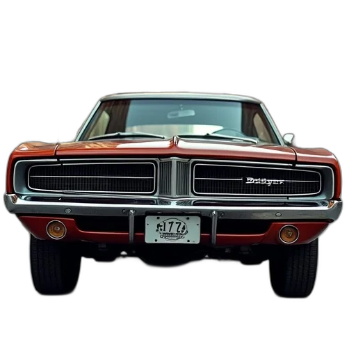 car, photorealistic, classic, dodge transparent PNG cut-out