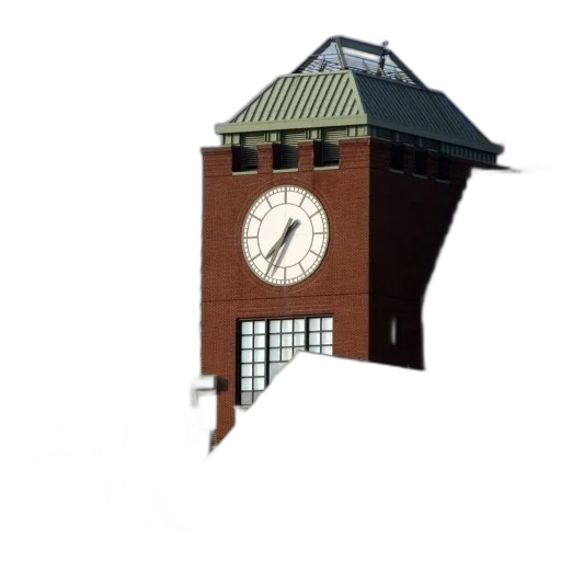 building, furniture, face, umbrella, 3d render, photorealistic, concept art, pixel art transparent PNG cut-out
