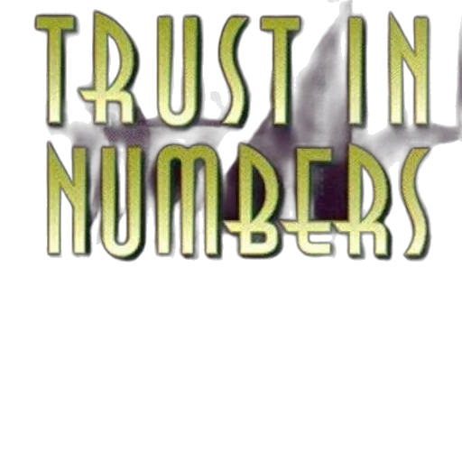 trust, numbers, pursuit, objectivity, science, book, cover, dark transparent PNG cut-out