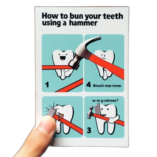 amusing, illustration, presents, absurd, guide, bunning, tooth, hammer transparent PNG cut-out