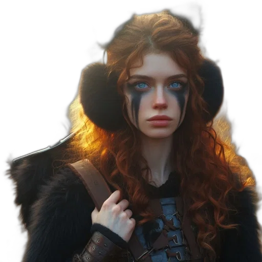 jacket, face, staff, crown, fantasy art, concept art, photorealistic, 3d render transparent PNG cut-out