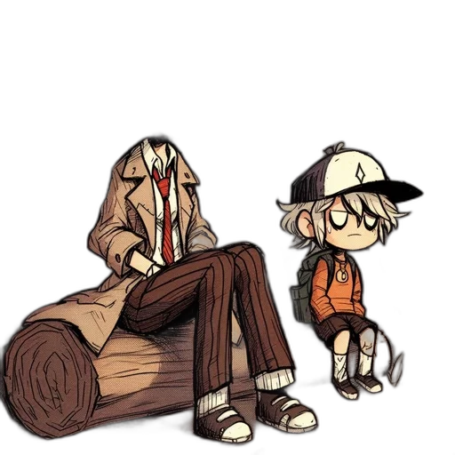 creature, hat, jacket, furniture, concept art, cartoon, watercolor, pixel art transparent PNG cut-out
