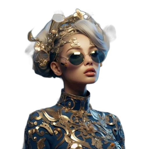 mask, crown, face, jewelry, concept art, fantasy art, photorealistic, 3d render transparent PNG cut-out