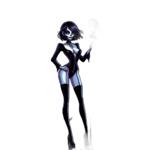robot, staff, mask, dress, concept art, comic book art, 3d render, cartoon transparent PNG cut-out