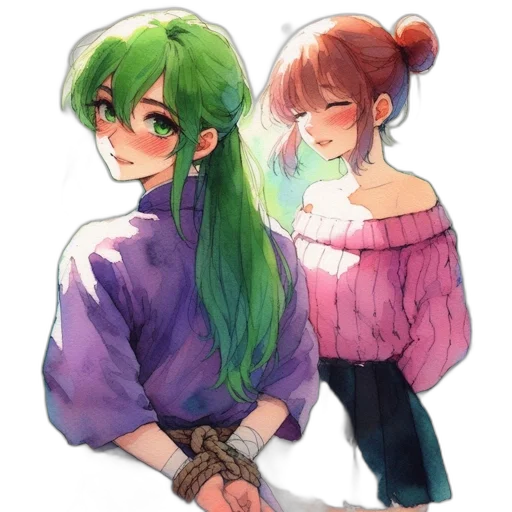 watercolor, pixel art, anime, oil painting, green, pastel, colorful, neon transparent PNG cut-out