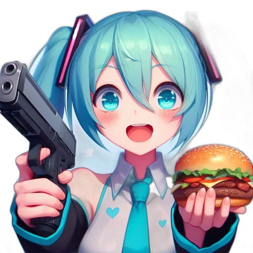 weapon, food, staff, animal, anime, pixel art, concept art, 3d render transparent PNG cut-out